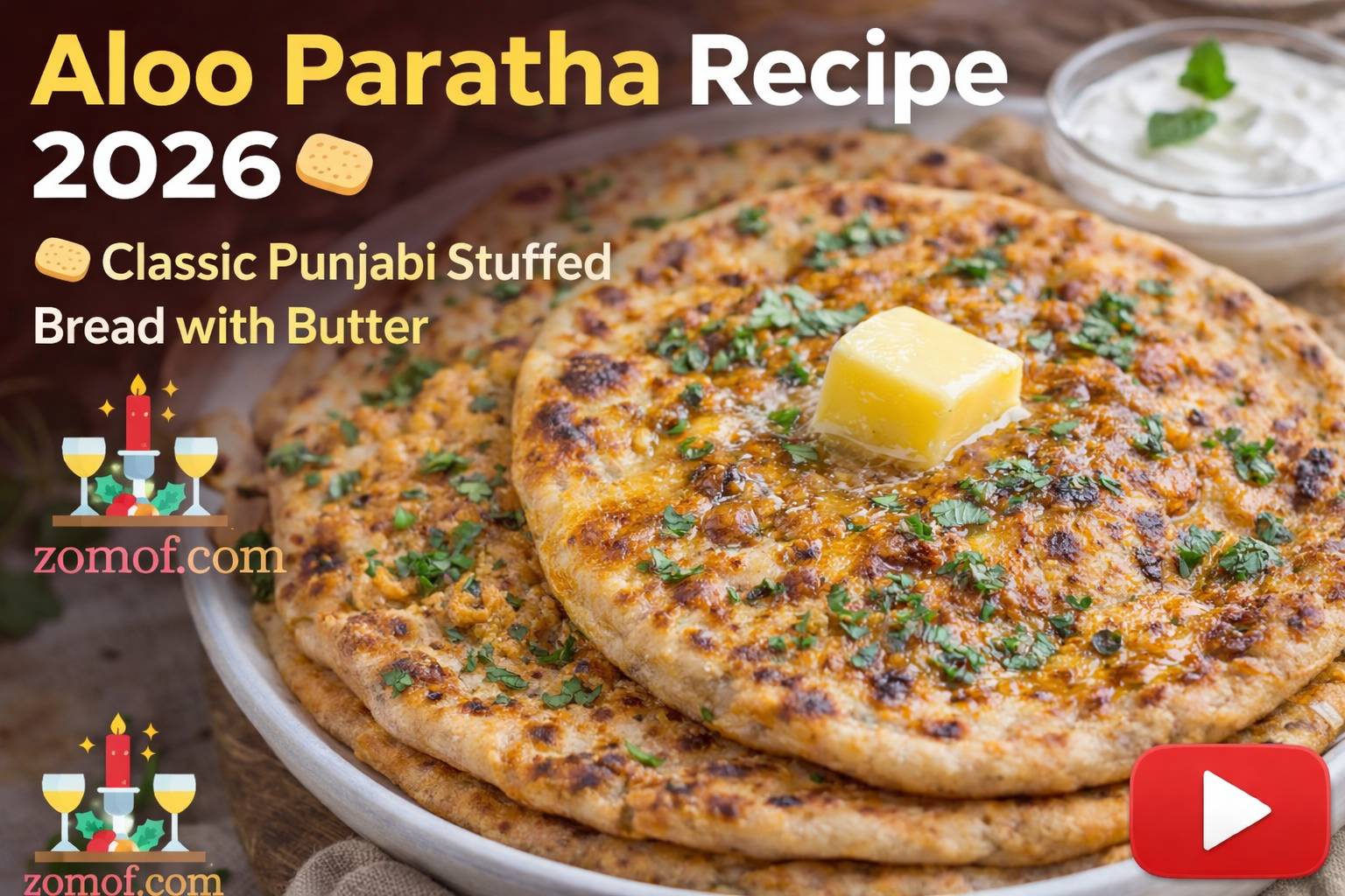 Aloo Paratha Recipe 2026 🫓 Classic Punjabi Stuffed Bread with Butter