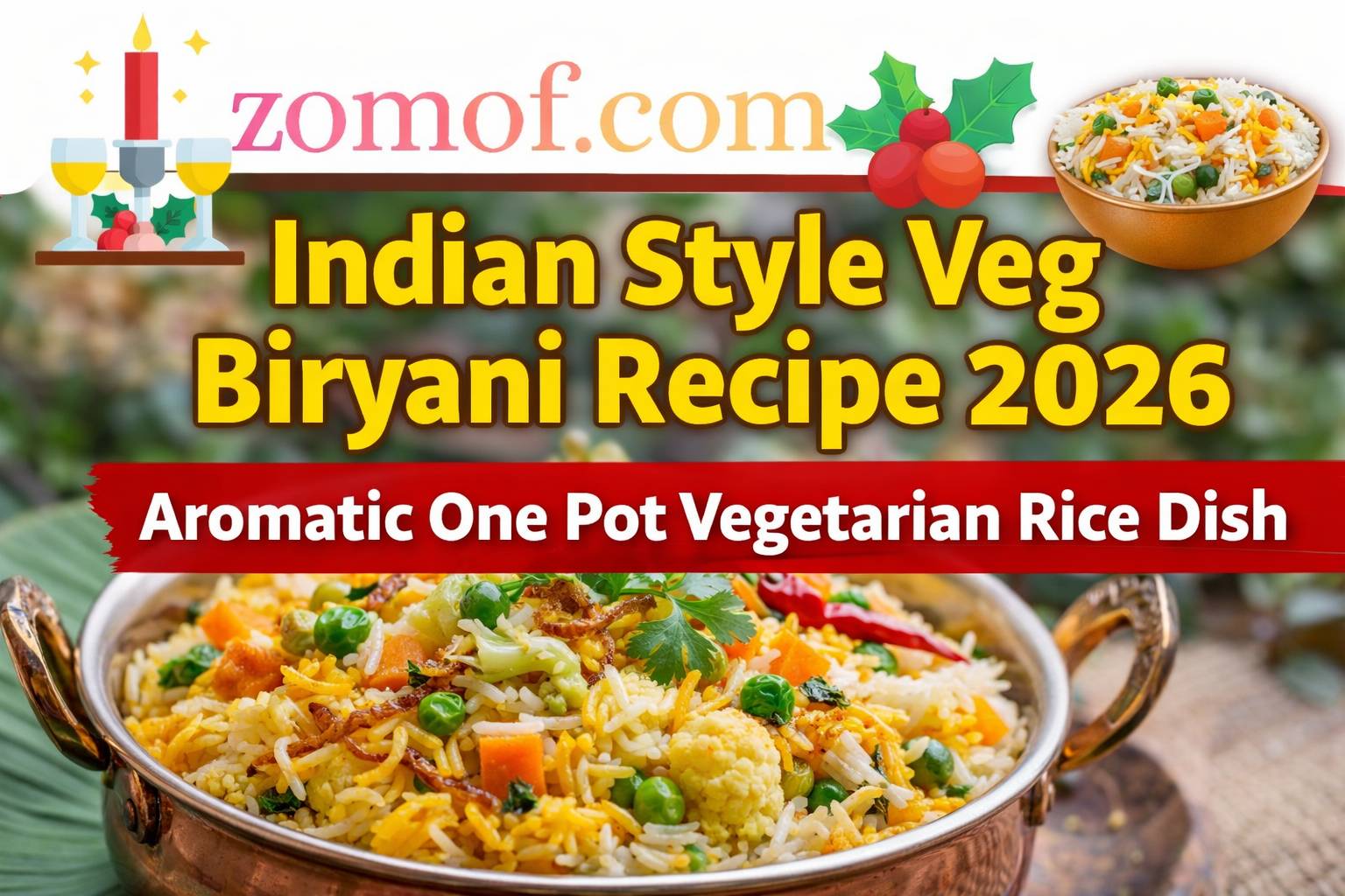 Indian Style Veg Biryani Recipe 2026 🍛 Aromatic One Pot Vegetarian Rice Dish