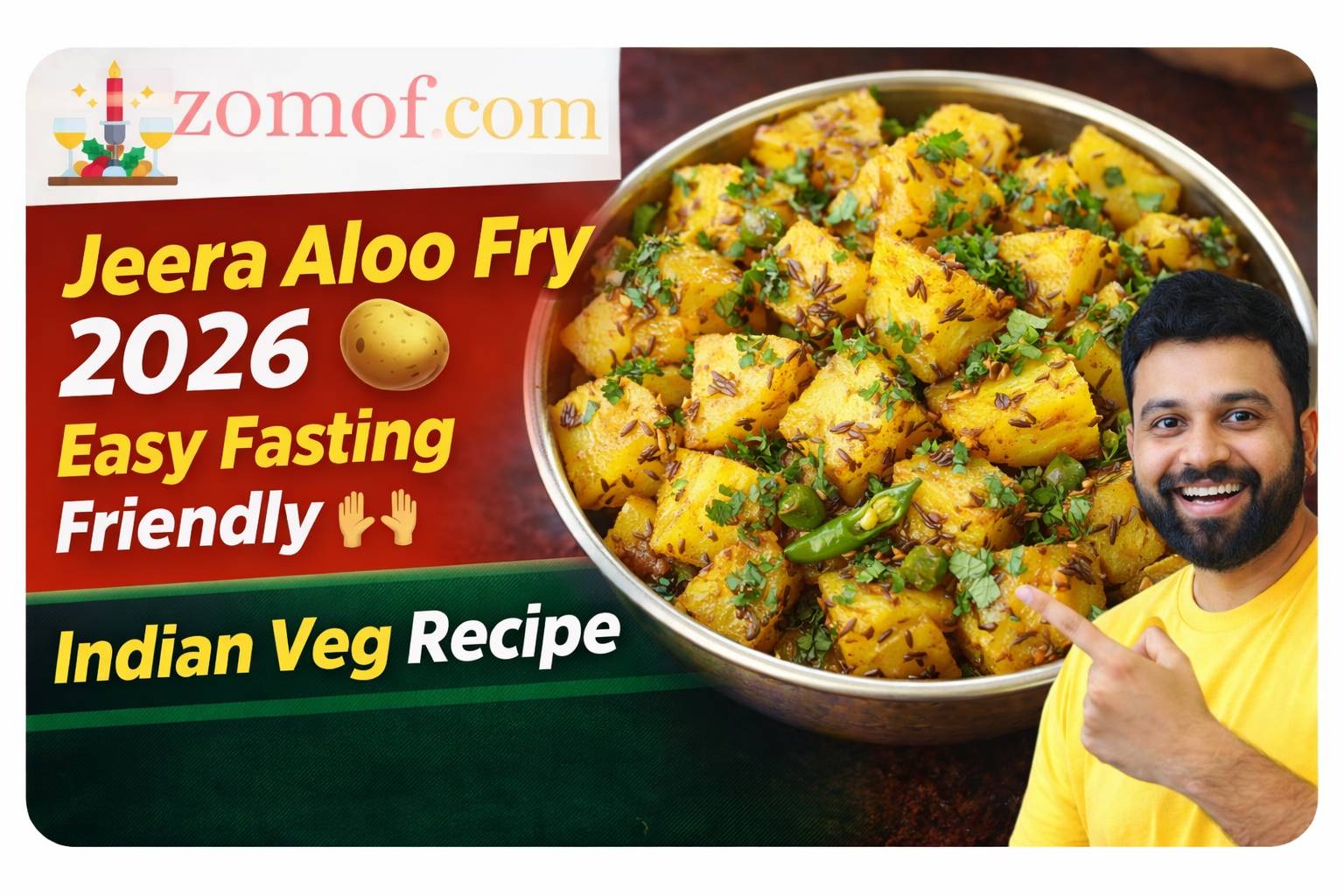 Jeera Aloo Fry 2026 🥔 Easy Fasting Friendly Indian Veg Recipe 🙌