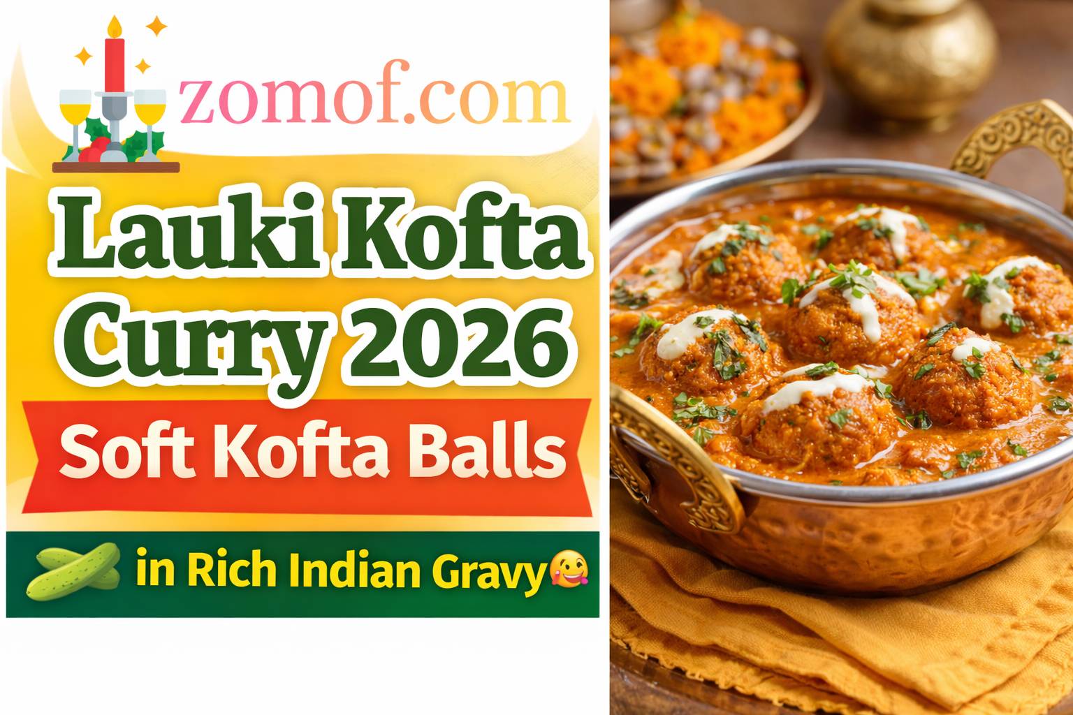 Lauki Kofta Curry 2026 🥒 Soft Kofta Balls in Rich Indian Gravy 🤤