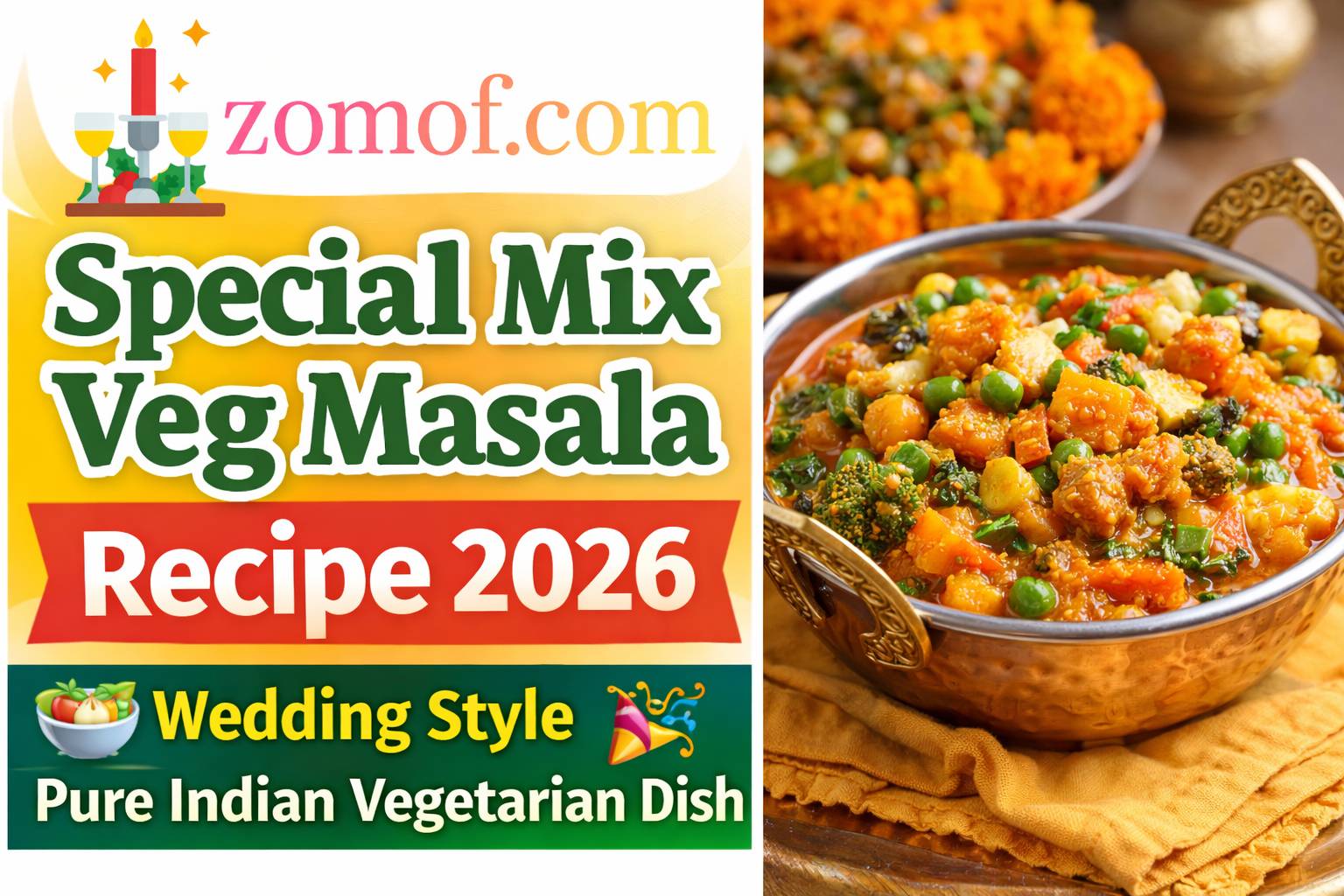 Special Mix Veg Masala Recipe 2026 🥗 Wedding Style Pure Indian Vegetarian Dish 🎉