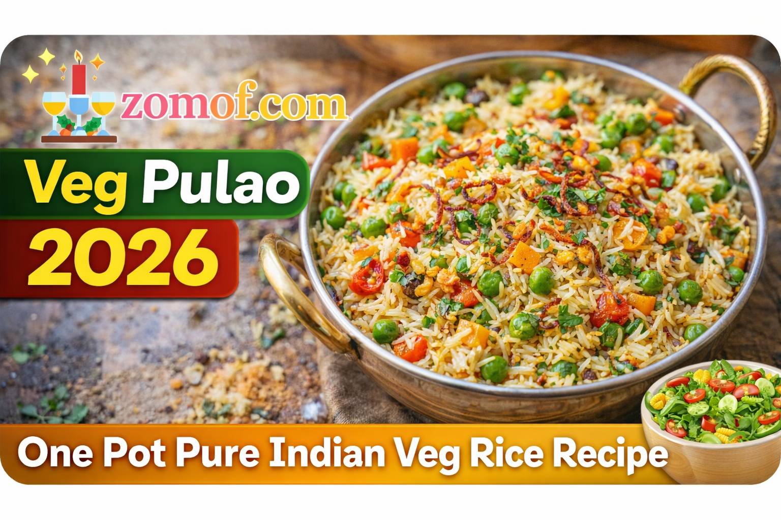 Veg Pulao 2026 🍚 One Pot Pure Indian Veg Rice Recipe 🥗